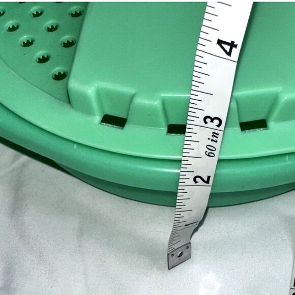 Vintage Tupperware Jade Green Grater Slicer Bowl Set 1970s – Mid Century Kitchen - Picture 10 of 10